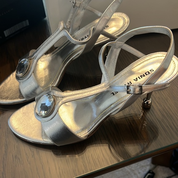 Sonia Rykiel silver heels size 37 - Picture 2 of 4